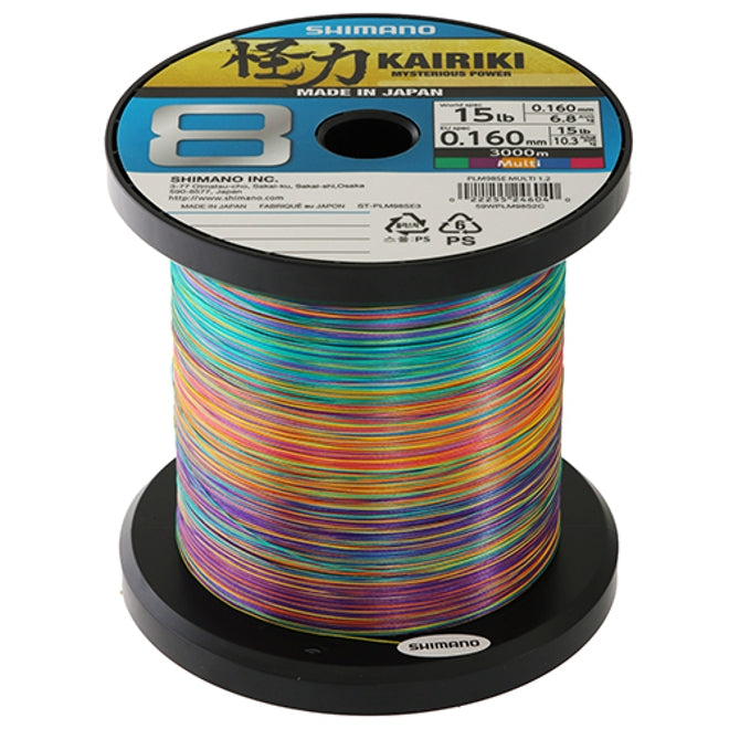 Shimano Kairiki Sx8 Multi-colour Braid 15lb 16$ Per 100m – Best Deal 